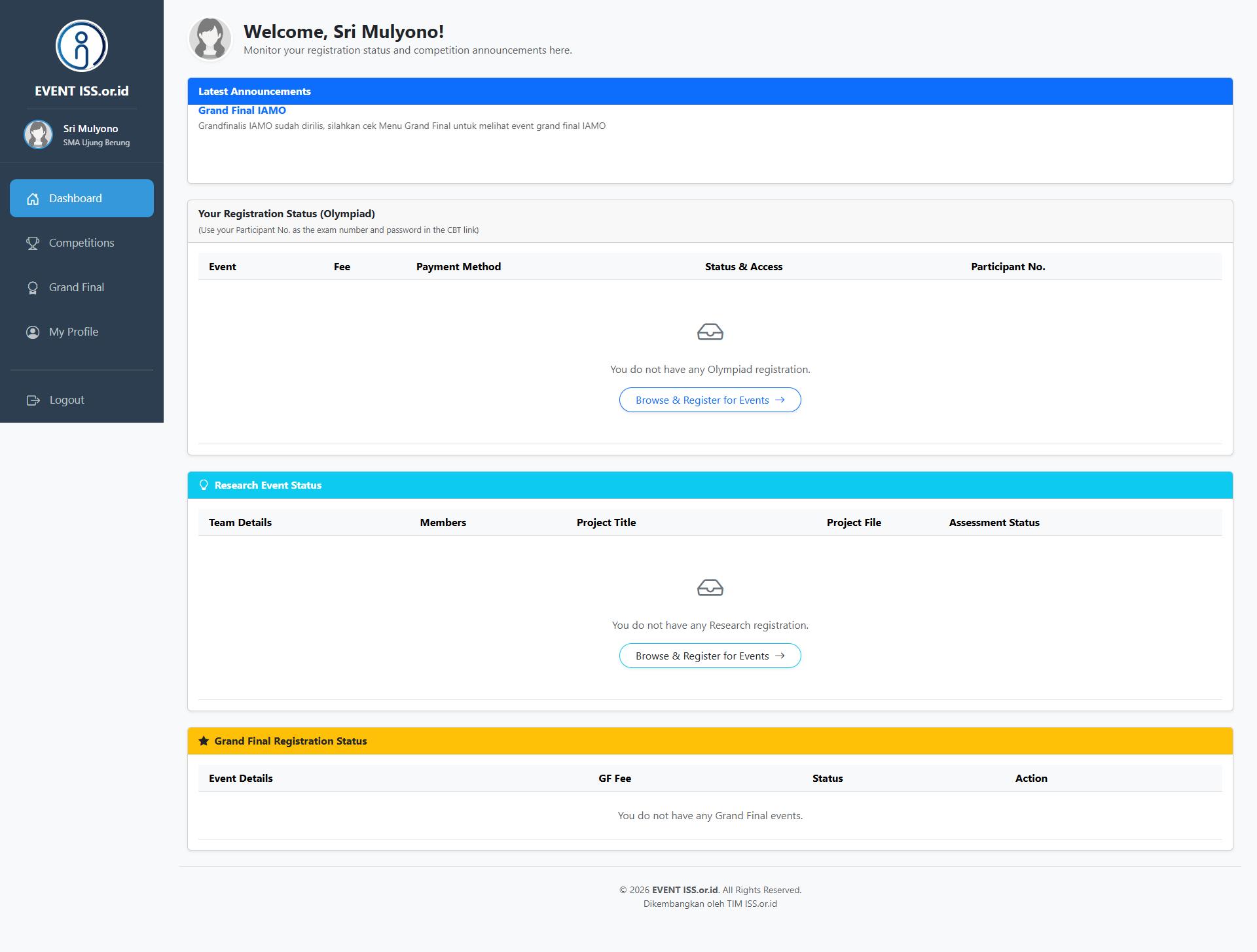 User Dashboard